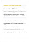 NLN Pax Science&vert;&vert;161  practice tests Questions with 100&percnt; Correct Answers &vert; Updated &vert; Guaranteed A&plus;