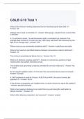 CSLB C10 Test 1 Questions and Answers 2023