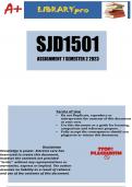 SJD1501 Assignments and Portfolios BUNDLE 2023