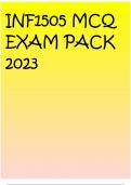 INF1505 MCQ EXAM PACK 2023