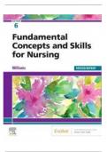 FUNDAMENTAL CONCEPTS AND SKILLS FOR NURSING 6TH EDITION BY  PATRICIA A. WILLIAMS TEST BANK (REVISED REPRINT) | TEST BANK FOR  WILLIAMS’ FUNDAMENTAL CONCEPTS AND SKILLS FOR NURSING 6TH  REVISED EDITION 2023/2024 (ALL 41 CHAPTERS FULLY COVERED)