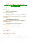 HESI Leadership and Management Exam 2023 Leadership and Management HESI Exam 2023&period;