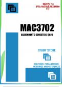 MAC3702 Assignment 2 Semester 2 2023