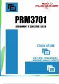 PRM3701 Assignment 6 Semester 2 2023 (671583)