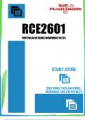 RCE2601 Portfolio 2023 (ANSWERS)