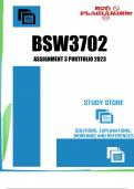 BSW3702 Assignment 3 Portfolio 2023 
