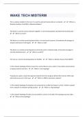 WAKE TECH MIDTERM &vert;102 Questions with 100&percnt; Correct Answers &vert; Updated & Verified