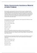 Relias Assessments Assistance Material DYSRHYTHMIAS exam 2023 with 100&percnt; correct answers