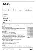 A-level CHEMISTRY Paper 3