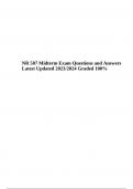 NR 507 Midterm Exam Questions and Answers Latest Updated 2023/2024 (Score A+)
