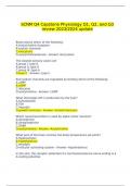 SCNM Q4 Capstone Physiology Q1&comma; Q2&comma; and Q3 review 2023&sol;2024 update