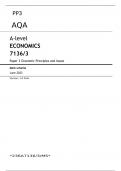AQA A-level ECONOMICS 7136&sol;3 Paper 3 JUNE 2023 FINAL MARK SCHEME  Economic Principles and Issues