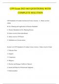 CFP Exam 2022&vert; 665 QUESTIONS&vert; WITH COMPLETE SOLUTION