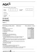 A-level PHYSICS Paper 1