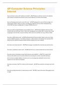 AP Computer Science Principles Bundled Exams with complete solution