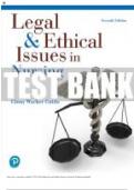 TEST BANK FOR LEGAL & ETHICAL ISSUES IN NURSING 7TH EDITION GINNY WACKER GUIDO ISBN-10: 0134701232 ISBN-13: 9780134701233