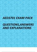 AED3701 exam pack2024