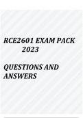 PORTFOLIO (RCE2601 Exam pack 2023)