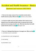 Accident And Health Insurance Agent Study Bundle Package Deal With Questions and Answers 