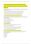 VATI PN Comprehensive Predictor 2020 Form B Green Light Exam Questions and Answers &lpar;Verified Answers&rpar;
