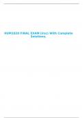 HUM1020 FINAL EXAM (irsc) With Complete Solutions