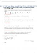 2019 RN VATI Adult Medical Surgical FINAL EXAM &lpar;UPDATED 2023&rpar; NGN QUESTIONS AND ANSWERS W&sol;RATIONALES&sol;GRADED A&plus;
