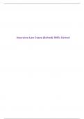 Insurance Law Cases &lpar;Solved&rpar; 100&percnt; Correct