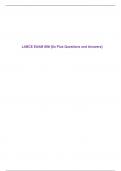 LABCE EXAM SIM {6o Plus Questions and Answers}