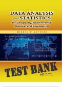 Data Analysis and Statistics for Geography, Environmental Science, and Engineering 1st Edition Test Bank