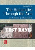 Humanities through the Arts 11th Edition  by Lee Jacobus &  F. David Martin Test Bank