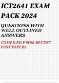 ict2624 exam pack 2024