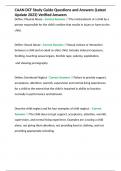 CAAN - Module One Exam Questions 