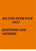 AFL1503(exam pack 2023)
