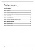 TDI Tourism Impacts samenvatting BUas