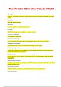 WGU Informatics D220 85 QUESTIONS AND ANSWERS 