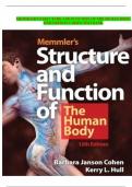 Test Bank For Memmler's Structure and Function of the Human Body 12th Edition Barbara Johnson Cohen, kerry L. HULL( all chapter included graded A+) 