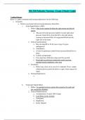 NR 328 Pediatric Nursing - Exam 2 Study Guide