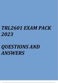 Transport Management I(TRL2601 Exam pack 2023)