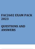 Selected Accounting Standards and Simple Group Structures(FAC2602 exam pack 2023)
