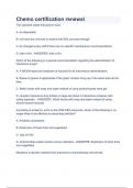 Chemo certification renewal 2023&sol;2024 COMPLETE QUESTIONS AND ANSWERS