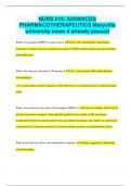NURS 615&colon; ADVANCED PHARMACOTHERAPEUTICS Maryville university exam 4 already passed