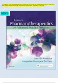 TESTBANK FOR LEHNE'S PHARMACOTHERAPEUTICS FOR ADVANCED PRACTICE NURSES AND PHYSICIAN ASSISTANTS 2ND EDITION BY ROSENTHAL VERIFIED A&plus; GUIDE