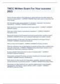 TNCC Written ExamFor Your success  2023