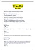 ASNT VT Level II EXAM 2023&sol;24 UPDATE  