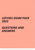 LSP1501 Exam pack 2023