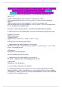 NUR631-Advanced Health Assessment Test 1 Updated Version 2023 Questions with Correct Answers and Rationale Already Scored 100%