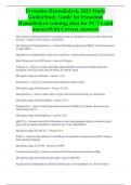 Fresenius Hemodialysis 2023 Study Guide&lpar;Study Guide for Fresenius Hemodialysis training class for PCT's and nurses&rpar;With Correct Answers