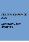 Descriptive Statistics and Probability(STA1501 Exam pack 2023)