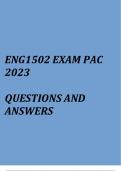 Foundations in English Language Studies(ENG1502 Exam pack 2023)