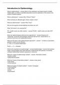 Introduction to Epidemiology